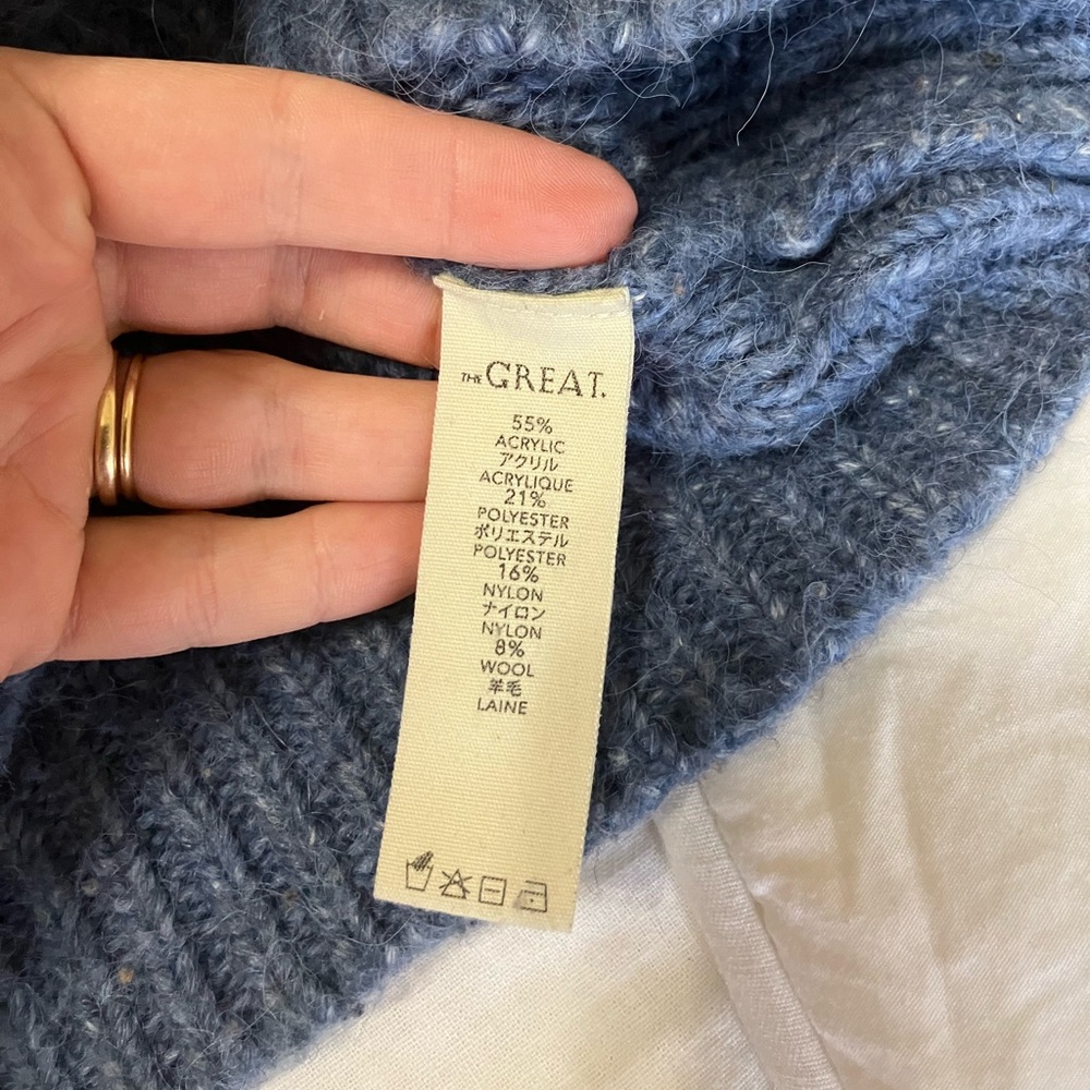 THE GREAT. Button Down Collared Sweater EUC - image 4